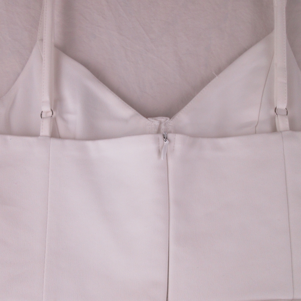 Princess Polly Novella White Bustier Mini Dress Size 10 Structured Corset A-Line - Picture 6 of 14